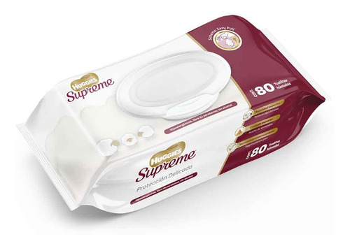 Toallas Humedas Huggies Supreme 80 Toallitas Agua Micelar