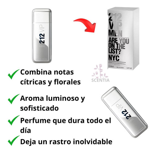 Carolina Herrera 212 Men Vip Eau De Toilette 100 Ml Para Hom