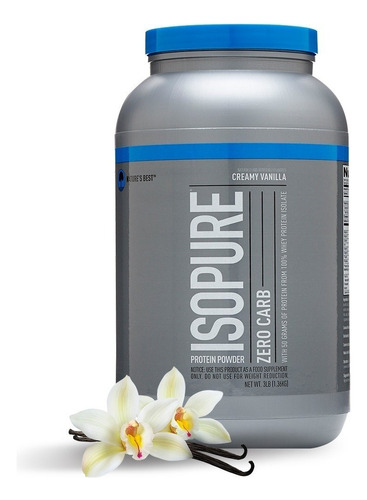 Proteina Isopure 3 Lb - Natures Best Sabor Creamy Vanilla