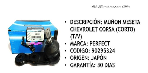 Muñon Meseta Chevrolet Corsa (corto) 