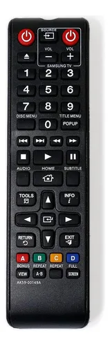 Control Remoto Remplazo Para Reproductor Dvd Samsung Blu-...