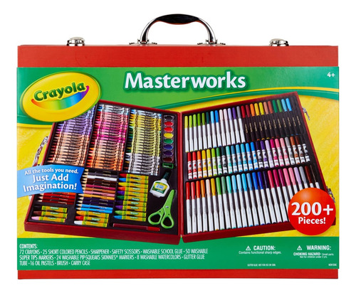 Maletín De Arte Crayola Masterworks 200 Piezas Envio Ya