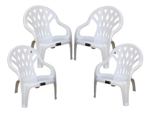 4 Sillones Reposera Jardin Monaco Colombraro