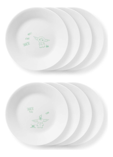 Corelle Vitrelle Juego De Platos De 8 Piezas, Triple Capa De