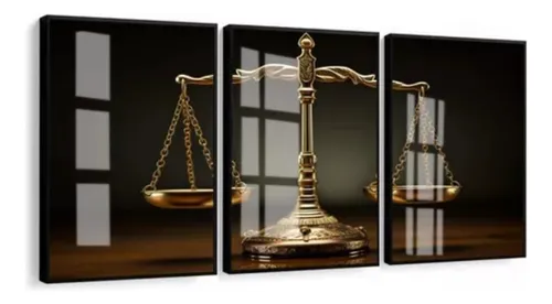 comprar 3 Quadros Decorativos Escritório Advogado Direito Com Vidro