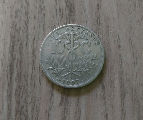 Moneda De 10 Centavos Año 1907