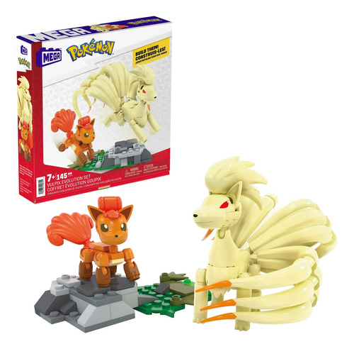 Mega Pokemon Set De Evolución De Vulpix 145 Piezas