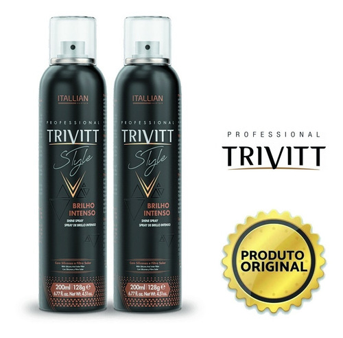 Kit 2 Brilho Intenso 200ml Trivitt