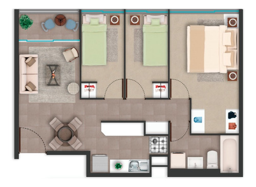 Invertir Subsidio 3dorm! Metro San Miguel $71.600.000