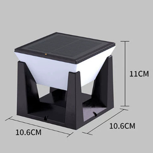 Poste Solar Externo Moderno Led Solar Pillar Lights Wate