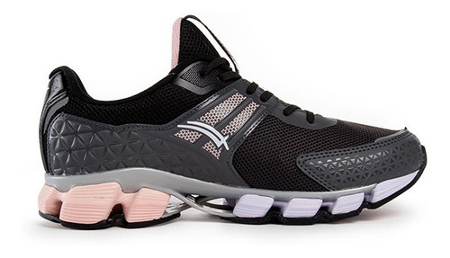 Imagen 5 de 6 de Tenis Para Correr Mujer Karosso Oxf Negro Minuet 6331
