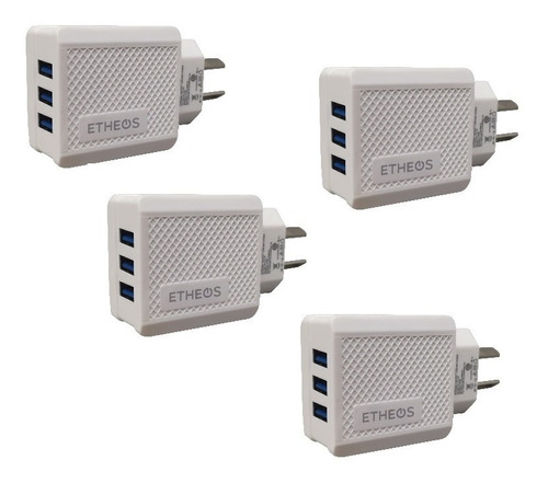 Cargador Telefono Celular 3 Puertos Usb 3.1a Pared Pack X 5