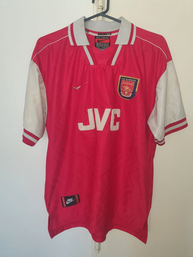 Camiseta Arsenal Nike Titular Jvc 1998 #7 David Platt T.l