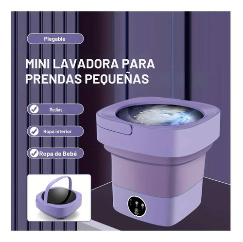 Mini Lavadora Portatil Plegable Personal Hogar Elegante