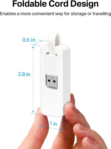 Adaptador De Red Usb 3.0 Rj45 Gigabit Tp Link Ue300 Ethernet