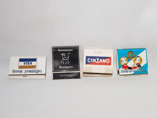 Imagen 8 de 9 de Antiguas Cajas Fósforos Fernet Branca, Cinzano Etc Mag 57561