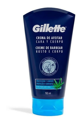 Gillette Crema De Afeitar Cara Y Cuerpo 150 Cc