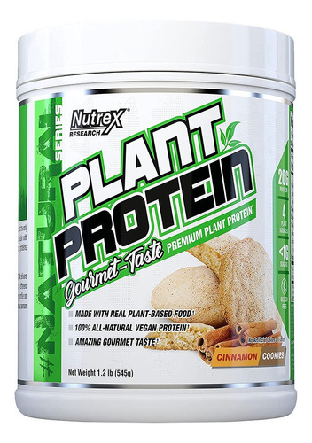 Nutrex Plant Protein Proteina Vegana 1.2 Lb Cinnamon Cookies