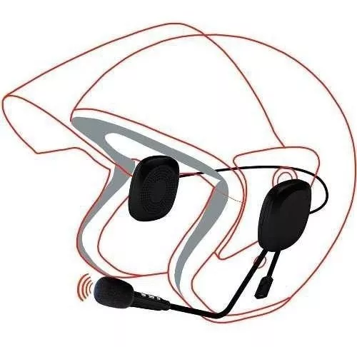 CASTLETEC Audífonos manos libres para motoiclismo radio FM para casco moto  M7