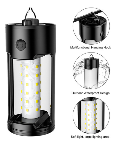 Lámpara Led Para Acampar, Carpa De Emergencia Portátil Multi