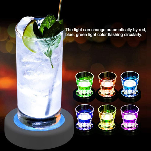 Posavasos Led Para Vasos, Cojines Con Sensor De Gravedad Y L