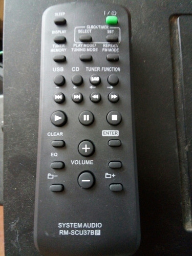 Control Remoto Equipo De Sonido Sony Genezzi