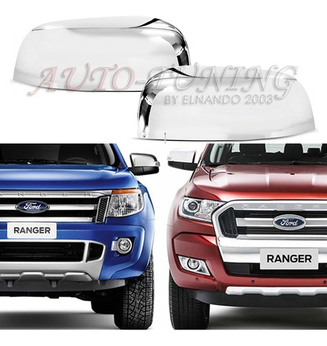 Imagen 2 de 8 de Cacha Cubre Espejos Ford Ranger 2013 Al 2019 2 Unidades