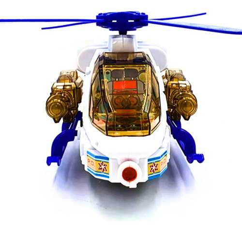 Helicóptero Policial Eletrico Resgate C/ Luz Som Presente