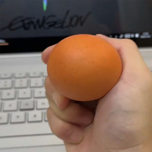 3 Escuichi Huevo Doge Cheems Squishy Divertido Antiestres Color Marrón Claro