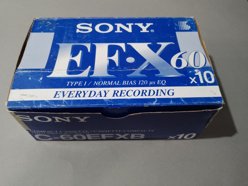 Sony Efx-60 Audio Cassette Usado 10 Pza.