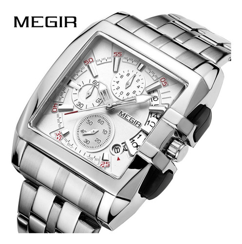 Megir Quartz Relógios Cronógrafo Relógio De Pulso 2018g