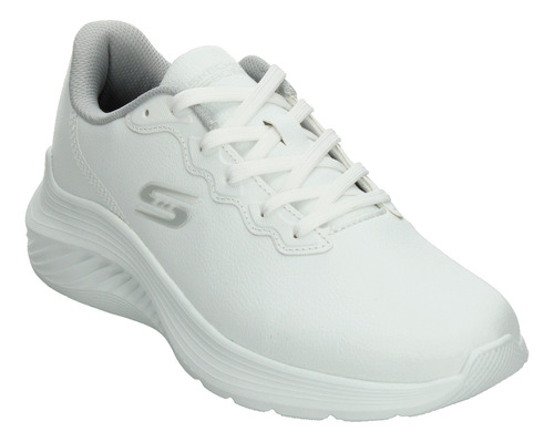 Tenis Hombre Skechers Blanco Deportivo Entrenamiento Running Escolar Agujetas Cómodo Para Caballero