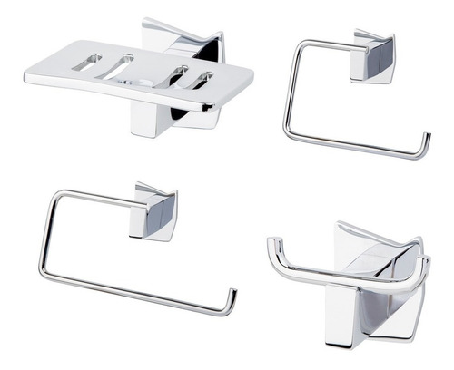 Juego Accesorios De Baño Decora Fundicion Pacifico Fp Bm