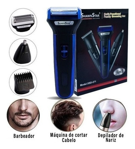 Maquina Depilar Virilha Peito Braço Perna Bigode Axila Nariz