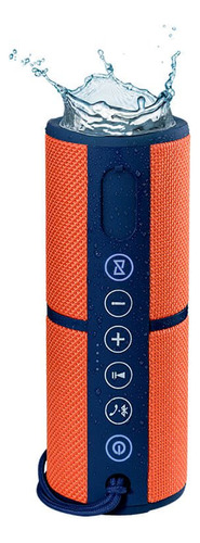 Caixa De Som Bluetooth Pulse Sp246 Laranja Resistente À Água