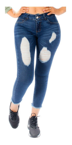 Jeans Rasgados Stretch Levanta Pompi Michaelo Jeans Ref6300