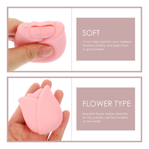 Funda De Silicona Para Brochas De Maquillaje Reutilizable, 6
