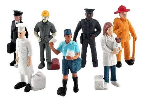 Action Figure People Doll House Layout Sand Table 6 Pcs
