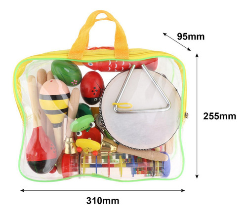 10 Conjuntos De Percussão De Brinquedos Musicais Montessori