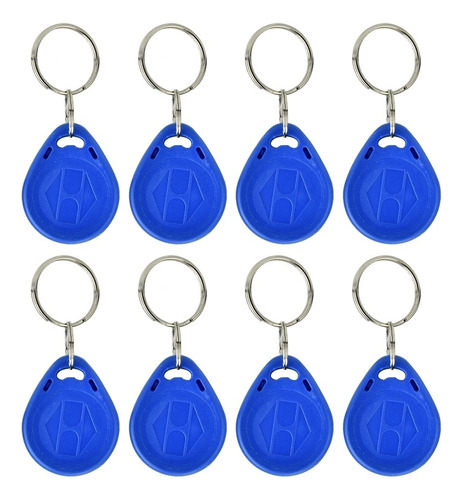 100pcs Id Rfid Card Llaves Llaveros 125khz Azul Para Puerta