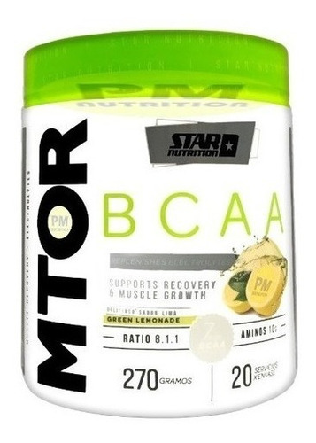 Mtor Bcaa + Glutamina Star Nutrition 200 Grs Aminoacido