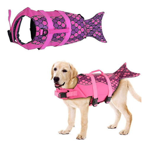 Flotador Para Mascotas Diseño De Sirena Talla S