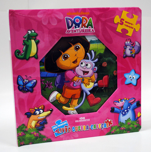 Dora A Aventureira: Meu Primeiro Livro Quebra-cabeças, de Nickelodeon. Série Nick Gift Quebra-Cabeça Editora Melhoramentos Ltda., capa dura em português, 2015