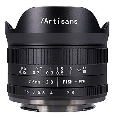 7artisans 7.5mm F2.8 Aps-c Lente Ojo De Pez Manual Para Cáma