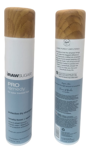 Shampoo En Seco Marca Raw Sugar Para Cabello Teñido Uv
