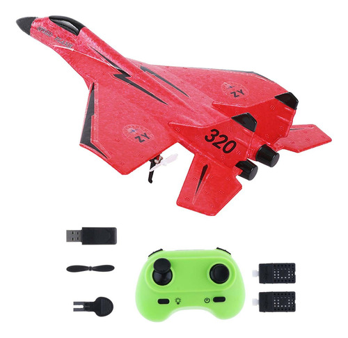 Avión De Ala Fija Rc, Planeador De Espuma Rc, Regalo Rojo