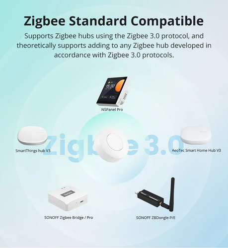 Pulsador Inalámbrico Sonoff Snzb-01p Zigbee - Incl Pila