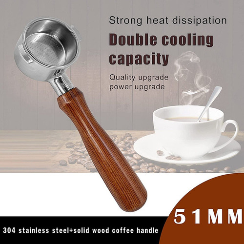 Portafiltro De 51 Mm Compatible Con Delonghi Icona Ecp Ecov3
