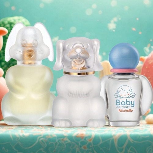 Set 3 Perfumes Zermat Bebé Boby Michell Bouny Floral Suave