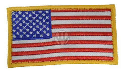Parche Bordada Bandera Estados Unidos Usa Eeuu Clasica Abroj